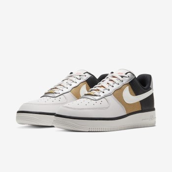 Nike Air Force 1 '07 - Női Utcai Cipő - Szürke/Fekete/Metal Arany